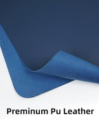 Leather Desk Pad Blotter,Mouse Pad,Office Desk Mat, Non-Slip PU Leather Desk mat,Large Desk mat,Waterproof Keyboard mat for Office/Home/Decor (Midnight Blue,48" x 24") - Image 2