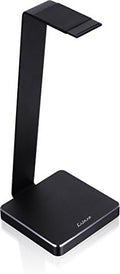 E-One Black Solid-Metal Aluminum Universal Gaming Headphone Stand/Hanger/Holder for Beats, Senheiser, Sony, Bose, Philips, Audio-Technica, Plantronics, Shure, Jabra, JVC, JBL, AKG, DJ, Gaming Headsets Display HO-HDP-ALE1BK-00 by LUXA2