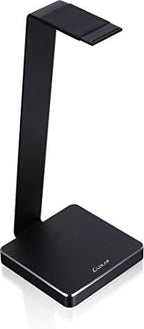 E-One Black Solid-Metal Aluminum Universal Gaming Headphone Stand/Hanger/Holder for Beats, Senheiser, Sony, Bose, Philips, Audio-Technica, Plantronics, Shure, Jabra, JVC, JBL, AKG, DJ, Gaming Headsets Display HO-HDP-ALE1BK-00 by LUXA2