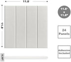 Felt Bulletin Board Tiles | Modern Cork Board Alternative | Large Cork Boards for Walls | Aesthetic Felt Wall Panels for Office & Home Decor | Pinboard & Photo Board (12-Pack) | Snow White - Image 2