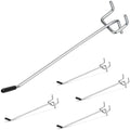 JEAWIWI 120 Pcs Metal Pegboard Hooks, 6 Inch, Fit 1/8 in Peg Board by JEAWIWI