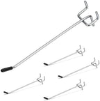 JEAWIWI 120 Pcs Metal Pegboard Hooks, 6 Inch, Fit 1/8 in Peg Board by JEAWIWI