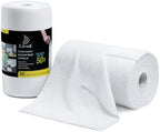 LIVOS Microfiber Cleaning Cloth Roll - 80 Pack, Reusable Paper Towels, White Tear Away, Microfiber Towels for Car, Super Absorbent Lint Free Cleaning Rags for House, Kitchen,Window- 11.5"x11.5" by LIVOS