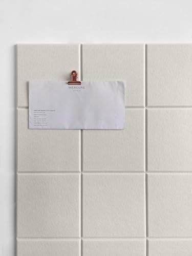 Cork Board 24 x36 Alternative - 6 Pack Felt Wall Tiles with Safe Removable Adhesive Tabs, Cork Boards for Walls Cork Board for Home Office Pin Board Tack Board - Beige - Image 3