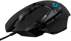 Logitech G502 Hero High Performance Wired Gaming Mouse, Hero 25K Sensor, 25,600 DPI, RGB, Adjustable Weights, 11 Buttons, On-Board Memory, PC/Mac, Pack of 4 by LogitechG