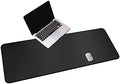CENNBIE Leather Desk Mat,55" x 19.6" Extra Large Desk Pad Protector (Black) by CENNBIE