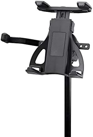 K&M - Konig & Meyer 19742.500.55 - Tablet Holder for Microphone Stand - Switch from Landscape to Portrait - Professional Grade for all Musicians - Studio or Remote Home Use - German Made - Black by K%C3%B6nigMeyer