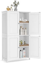 VASAGLE Floor Storage Cabinet, 2 Adjustable Shelves, 4 Doors,42.7" H by VASAGLEbySONGMICSHOME