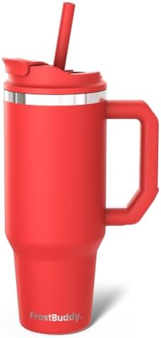 Frost Buddy Thicc Buddy 40 oz Tumbler with Handle (Red) by FrostBuddy