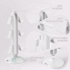 RGB Headphone Stand and Controller Holder With 9 Light Modes - 2 USB Charging Ports, 3.5mm & Type-C - Hanger Accessories for Desk and Gamer (White) - Image 6