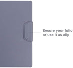 LHiDS Creative Magnetic Business Portfolio Lite Resume Padfolio Organizer with Clipboard, Paper Clip, Writing Pad, Pen/Card Holder, Magnetic Closure for Work, School and More (Apricot, A4/Letter) - Image 6