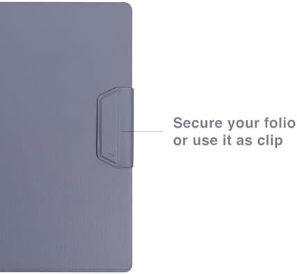 LHiDS Creative Magnetic Business Portfolio Lite Resume Padfolio Organizer with Clipboard, Paper Clip, Writing Pad, Pen/Card Holder, Magnetic Closure for Work, School and More (Apricot, A4/Letter) - Image 6