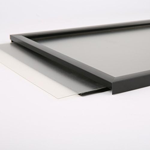 M&T Displays Slide In Frame Black 18x24 Inch Poster Holder 0.93" Aluminum Profile Top Loading Wall Mounting Photo Certificate Sign Holder Easy Change Mitered Corner with Anti Glare PET Cover - Image 3