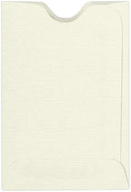 LUXPaper Credit Card Sleeves | 2 3/8" x 3 1/2" | Natural Linen | 80lb. Text | 1,000 Qty by LUXPaper