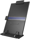 SEWACC Adjustable Desktop Reading Rack and Document Holder Metal Copy Stand for Typing Office Use Black Tabletop Book Reading Stand by SEWACC