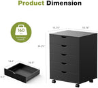 Sweetcrispy 5 Drawer Wooden Dresser, Storage Cabinets, Room Organization - Image 3