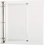 JAM PAPER Plastic 3 Hole Punch Binder Envelopes with Zip Closure - #10 Wallet Booklet - 6 x 9 1/2 - Clear - 12/Pack - Image 4