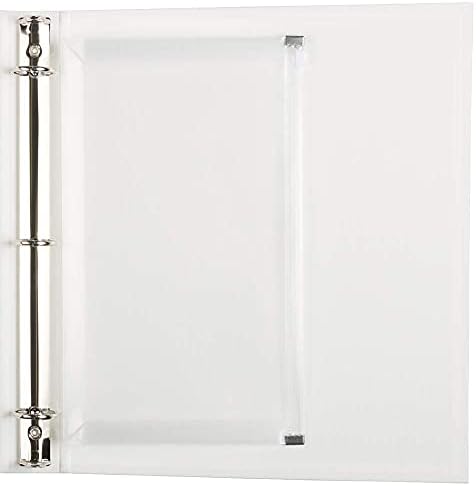 JAM PAPER Plastic 3 Hole Punch Binder Envelopes with Zip Closure - #10 Wallet Booklet - 6 x 9 1/2 - Clear - 12/Pack - Image 4