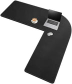 Chihein L-Shaped Desk Pad for Home Office Black (57.1”+ 57.1”) x 19.7” by Chihein