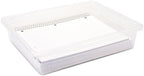 Storex Flat Storage Tray, Letter Size, 10 x 13 x 3 Inches, Unbreakable Clear, 5-Pack - Image 4