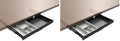 Under Desk Slide Out Pencil Drawer, Storage Organizer 15 Inch Wide, Ball-Bearing Slides, Black (8x14.4 Inch) (Pack of 2) by Unknown