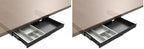 Under Desk Slide Out Pencil Drawer, Storage Organizer 15 Inch Wide, Ball-Bearing Slides, Black (8x14.4 Inch) (Pack of 2) by Unknown