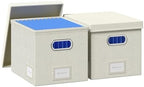 2Pack File Box with Lid with One-Piece Plastic Frame Slides by FileOrganizerBoxeswithLid