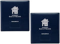 Homeowner's Book of Records Binder, Organize Household Receipts and Home Repair Record Keeping (Navy - 2 Pack) by RealEstateSupplyStore