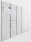 Felt Bulletin Board- Cork Board Tiles Alternative - 6 Pack Square Felt Wall Tiles with Safe Removable Adhesive Tabs - by DesignerManufacturerofInnovativeBulletinBoardSolutionsforHomeOffice