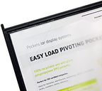 Tarifold Wall Mount Reference System, 10 Pockets, Easy-Load Design, Black - Image 4