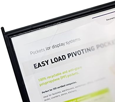Tarifold Wall Mount Reference System, 10 Pockets, Easy-Load Design, Black - Image 4