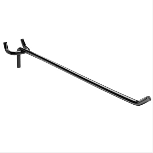 Pack of 50 Heavy Duty Pegboard Hooks – 6 Inches Metal Peg Board Shelving Hook – Black Pegboard Display Hooks for Garage Storage & Retail Store Fixtures - Image 2