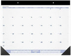AT-A-GLANCE 2027 Desk Pad Calendar, Monthly Desk Wall Planner, 24" x 19", Blue/Gray (SW2300027) by AT-A-GLANCE