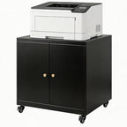 Printer Stand with Storage Cabinet & Wheels by Unknown