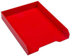 JAM PAPER Stackable Paper Trays - Red - Desktop Document, Letter, & File Organizer Tray - 2/Pack (Pack of 2) - Image 4