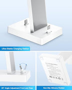 30W Fast Charging Station for Apple Devices - ADADPU 3 in 1 USB C Charger Stand for iPhone 17 16 15 Pro Max Plus & AirPods 4,Wireless Charger Dock Compatible with Apple Watch Ultra/10/9/8/7/6/5/4/3/SE - Image 6