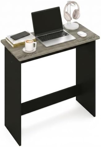 Furinno Simplistic Small Desk, 31.3" Wide Gaming Desk, Rectangular Computer Desk with Rounded Edges, Office Desk for Home Office, Bedroom, Study Room, Dorm, French Oak by Furinno-FitsYourSpaceFitsYourBudget