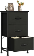 DUMOS 3 Drawer Nightstand for Bedroom, Small Night Stand Chest of Drawers by DumosLifestyle