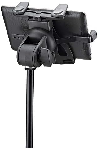 K&M - Konig & Meyer 19742.500.55 - Tablet Holder for Microphone Stand - Switch from Landscape to Portrait - Professional Grade for all Musicians - Studio or Remote Home Use - German Made - Black - Image 4
