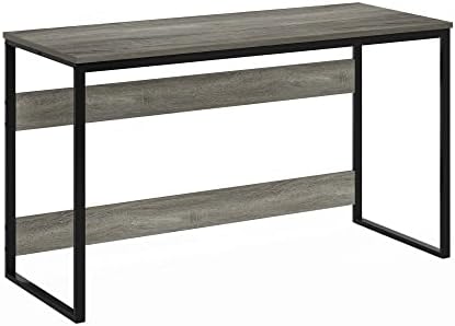 Furinno Moretti Modern Lifestyle Enhanced Study Desk, 52, French Oak Grey - Image 5
