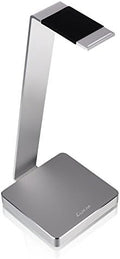 E-One Silver Solid-Metal Aluminum Universal Gaming Headphone Stand/Hanger/Holder for Beats, Senheiser, Sony, Bose, Philips, Audio-Technica, Plantronics, Shure, Jabra, JVC, JBL, AKG, DJ, Gaming Headsets Display HO-HDP-ALE1SI-00 by LUXA2