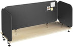VIVO Black Clamp-on 108 x 24 in Stretched Fabric Privacy Panel, PP-3-S108G by VIVO