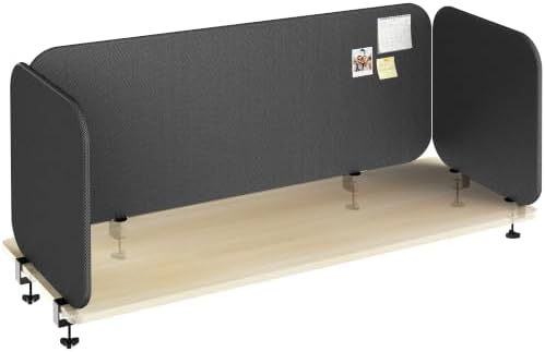 VIVO Black Clamp-on 108 x 24 in Stretched Fabric Privacy Panel, PP-3-S108G by VIVO