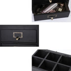 Small Wooden Drawers Wooden Box with Drawer Black - Image 6