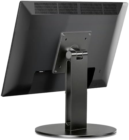 UPERGO Stand for Monitor 15" - 24", 180° Tiltable Heavy Duty All Aluminum Base, Compatible with Smart Displays & VESA Mount Speakers, Easy Assembly (Black) by UPERGO