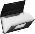 TRU RED Moisture-Resistant Plastic Accordion Files, Check Size, 3-Pk by TRURED