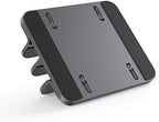 JOKItech Dual Aluminum Vertical Laptop Stand Organizer, Sturdy Notebook Computer Holder Stand Compatible with New Liquid Retina XDR Apple MacBook Air/Pro/Neo, Mac mini, Apple TV & iPad Pro - Spacegray - Image 3