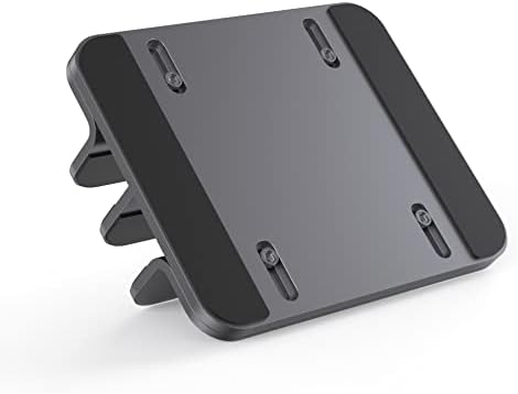 JOKItech Dual Aluminum Vertical Laptop Stand Organizer, Sturdy Notebook Computer Holder Stand Compatible with New Liquid Retina XDR Apple MacBook Air/Pro/Neo, Mac mini, Apple TV & iPad Pro - Spacegray - Image 3
