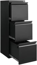 Approgreent Vertical 3 Drawer File Cabient with Lock, Metal Filing Cabinets for Home Office, Heavty Duty Office Storage Cabinet for A4/Letter/Legal (Matte Black) by Approgreent