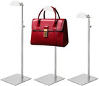 Handbag Display Stand - Set of 3 Purse Display Stand Stainless Steel Jewelry Organizer Stand Table Hanging Hook Stands Adjustable Height for Home Store Boutique Counter by MCKECHSIONDISPLAYWORLDWIDE
